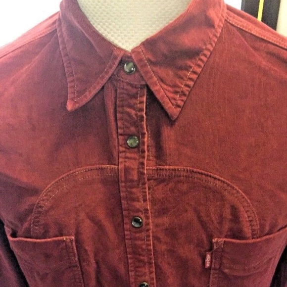 levi's corduroy western shirt